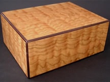 Wooden Cigar Box made from Cherry Wood